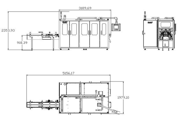 automatic packing machine size tamaño de la máquina de embalaje automática