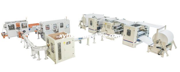 M&aacute;quina autom&aacute;tica para fabricar papel toalla de mano con pa&ntilde;uelo facial plegable en V (5)