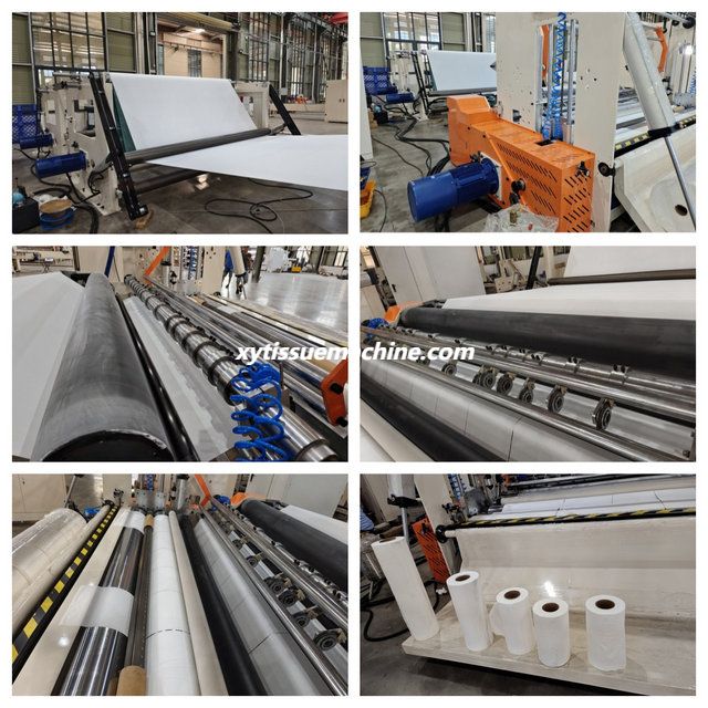 M&aacute;quina cortadora rebobinadora de rollos gigantes