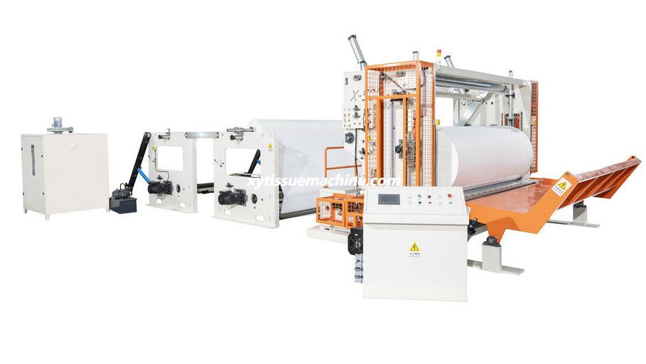 XY-XX-A M&aacute;quina cortadora de rollos gigantes de tejido de servilleta autom&aacute;tica de alta velocidad1